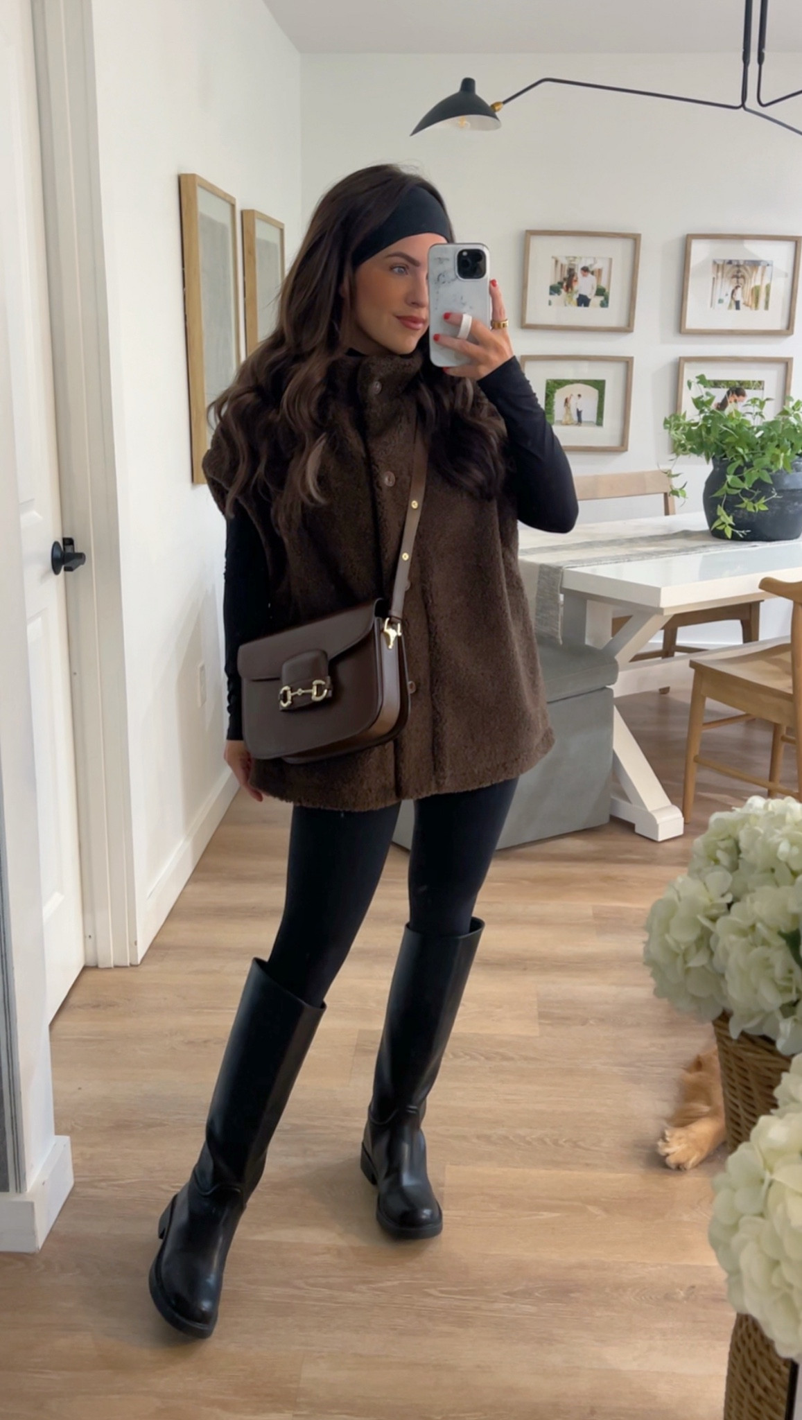 Amazon outfit of the day 
Top in a small
Vest in a small
Leggings in a xs 
Boots if in between sizes go down

Amazon fashion | boots | leggings | Sherpa vest |#LTKStyleTip #LTKShoeCrush

#LTKFindsUnder50