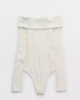 Aerie Long Sleeve Off The Shoulder Bodysuit | American Eagle Outfitters (US & CA)