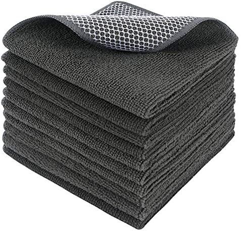 SINLAND Microfiber Dish Cloths Wash Clothes for Kitchen Best Kitchen Cloths Cleaning Cloths Poly ... | Amazon (US)