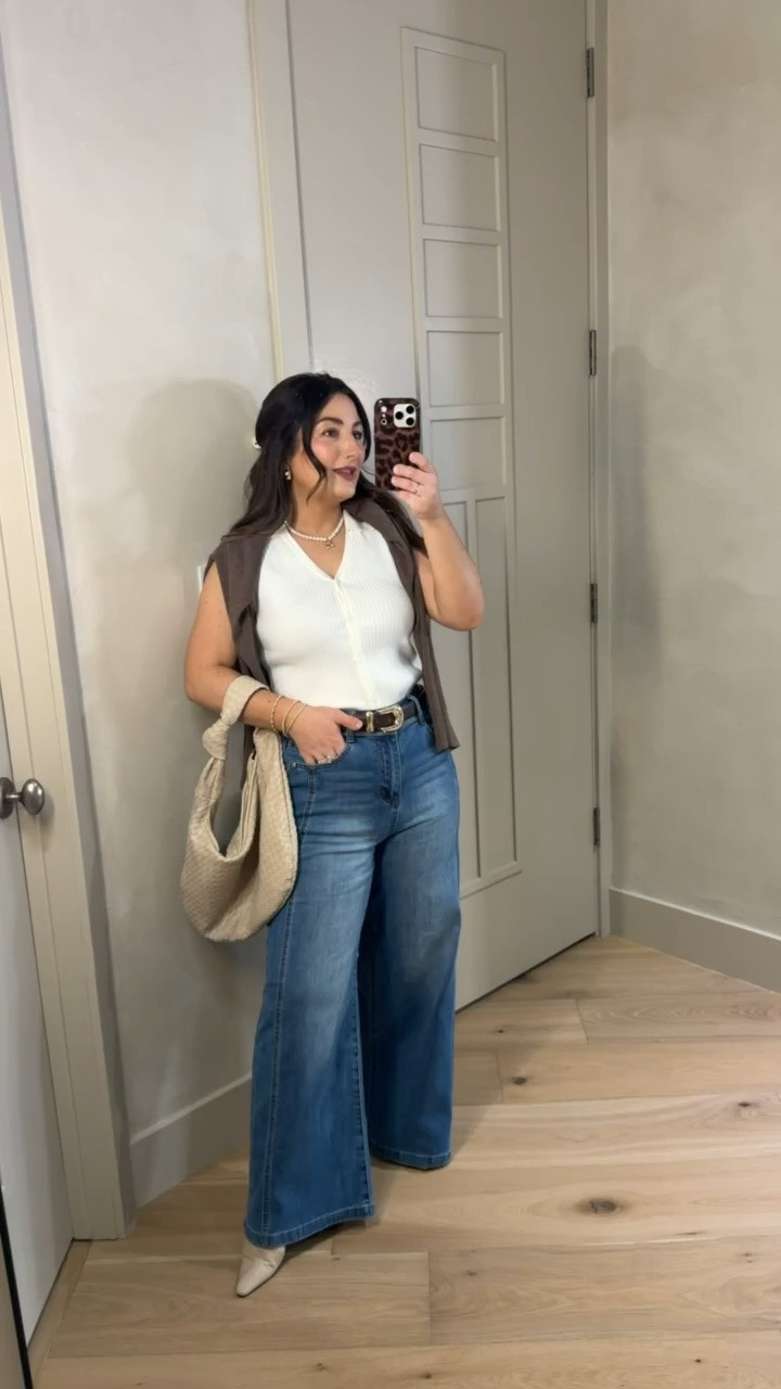 Chic outfit!! 

Sweater and top size small
Jeans size small petite, very stretchy and comfortable
I need to wear a small kitten heel!!

5'0" 140lbs


#LTKootd #LTKWorkwear #LTKPetite
