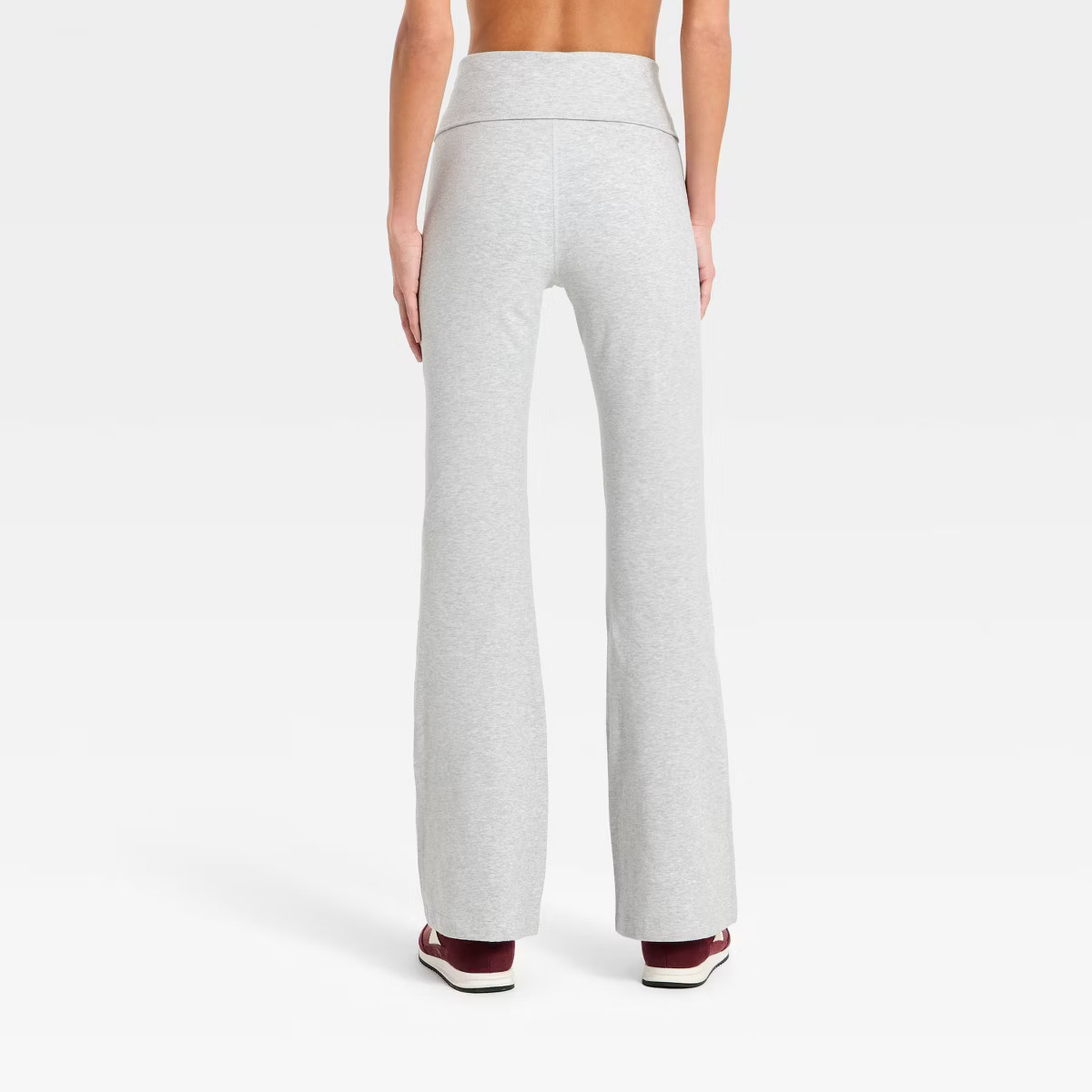 Women's Cotton Balance High-Rise Foldover Flare Leggings - All In Motion™ | Target