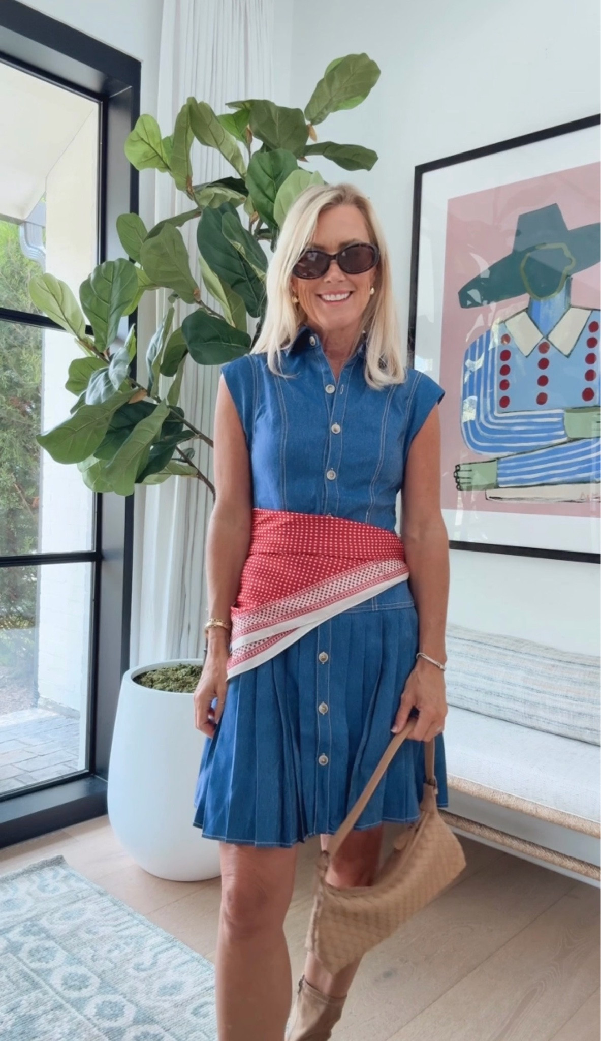 Easy and adorable denim dress! I love how many fun ways there are to style this!￼

Dress: xs

#LTKgrwm #LTKOver40 #LTKSeasonal