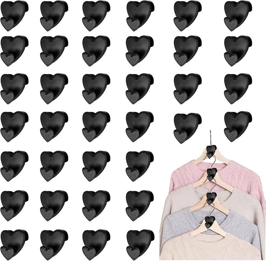 Yuansirs 36 pcs Space Saving Hanger Hooks, Space Triangles for Hangers, Space Saving Closet Organ... | Amazon (US)