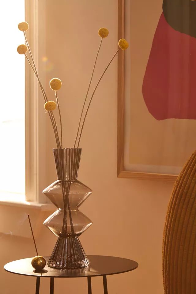 Fluted Glass Vase | Urban Outfitters (US and RoW)