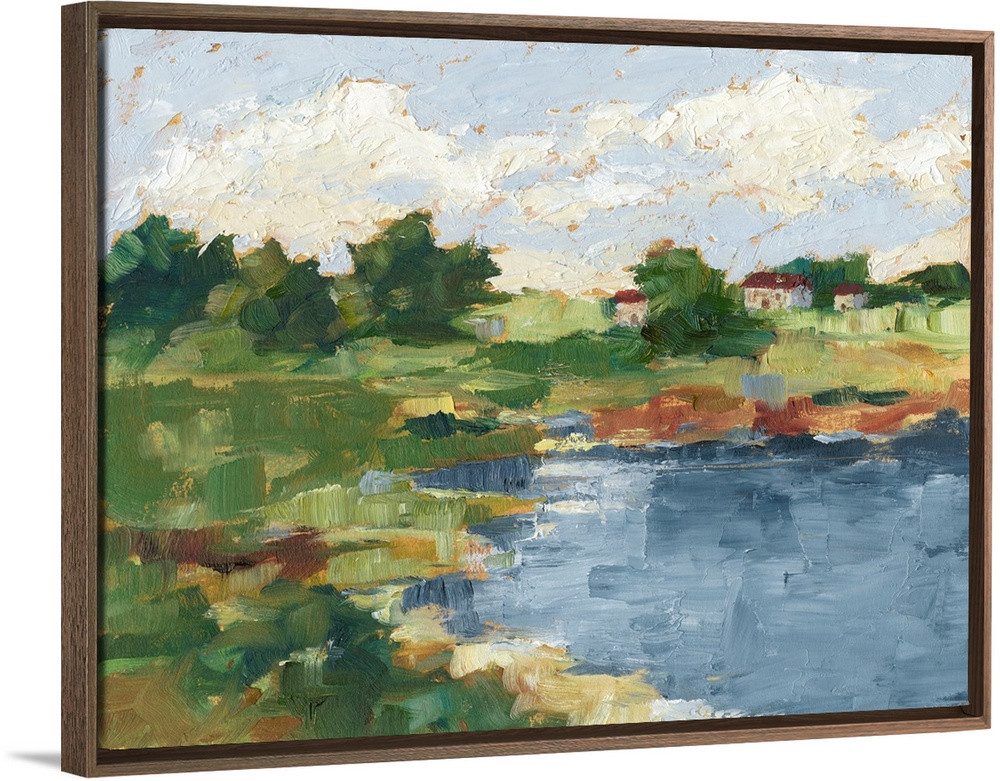 Lakeside Cottages III Wall Art | Great Big Canvas - Dynamic