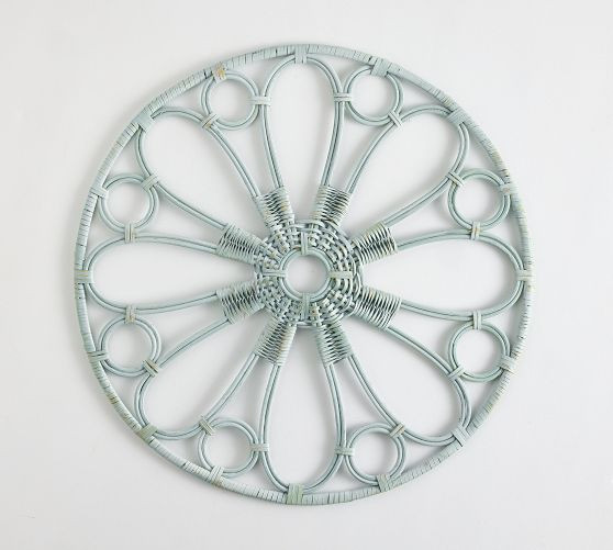 Monique Lhuillier Antibes Handwoven Rattan Charger Plate | Pottery Barn (US)