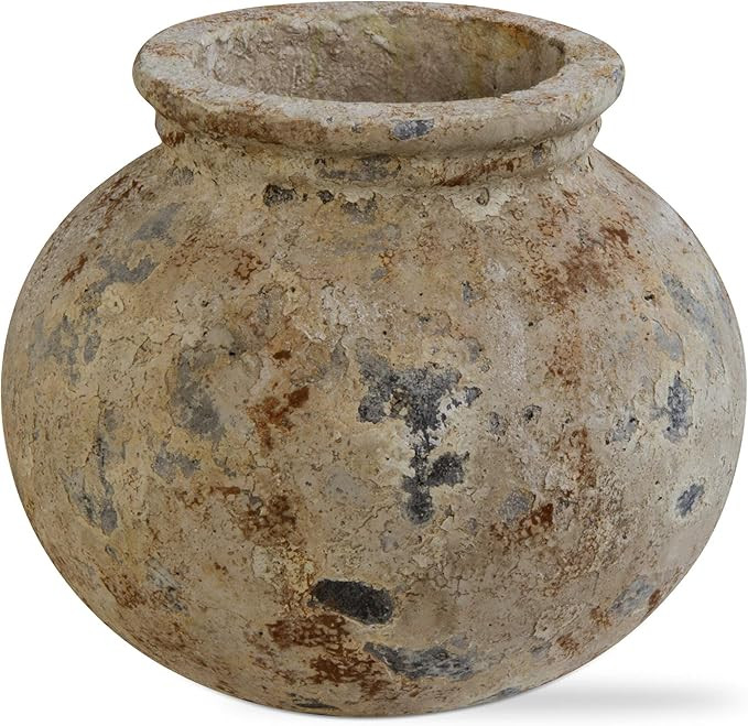 tag Villa Rustic Decor Decoration Vase Small 10.25inLx10.25inWx9inH ANTQWH | Amazon (US)