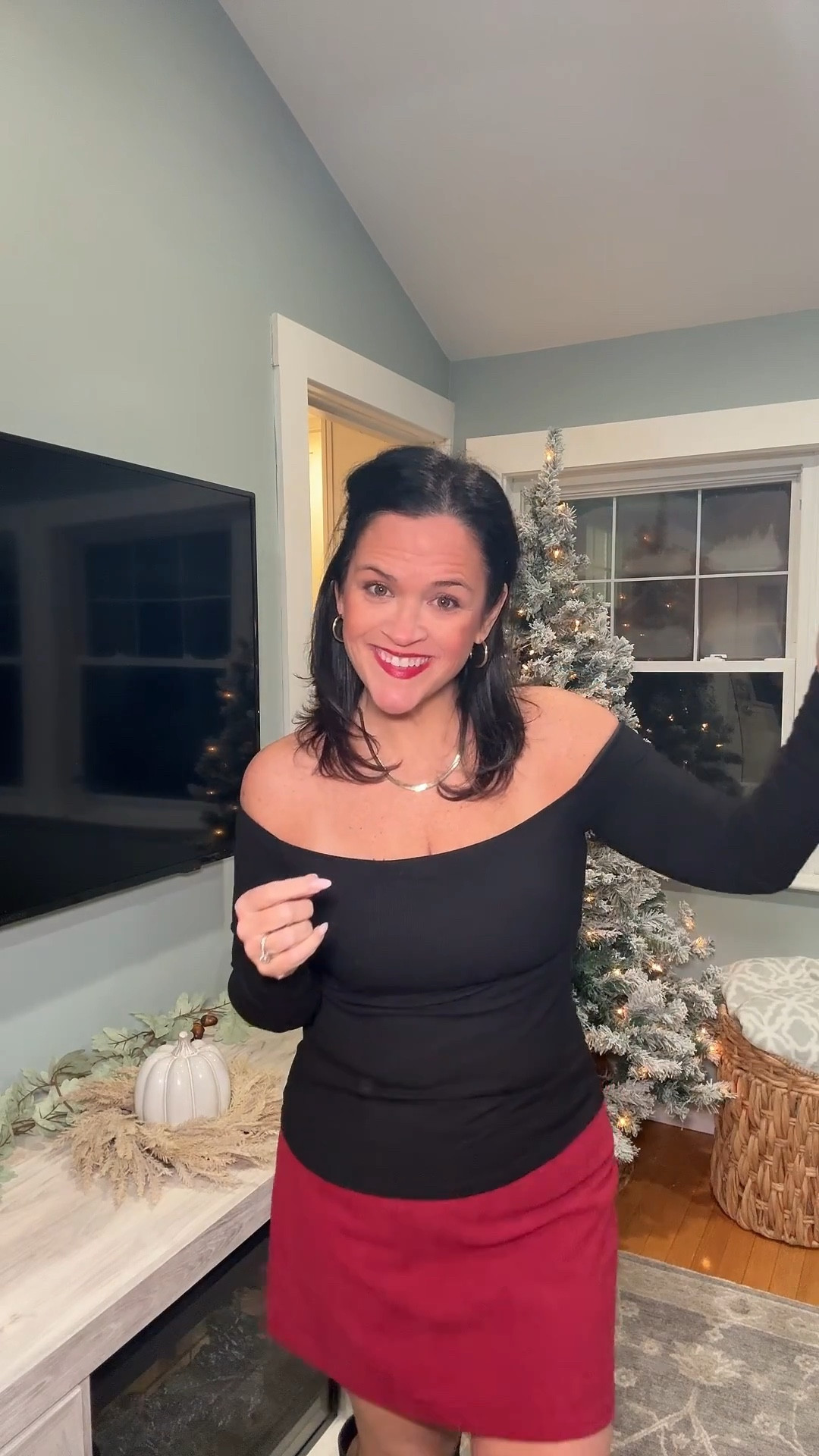 Halara corduroy skirts on sale. You legit do not feel like you are in a skirt you feel like you are in comfy shorts. In love with this brand. 

#LTKootd #LTKHoliday #LTKPetite