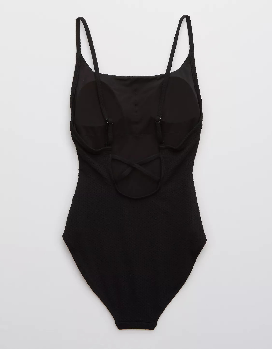 Aerie Jacquard Crossback Scoop One Piece Swimsuit | American Eagle Outfitters (US & CA)