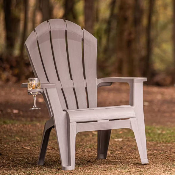 Deluxe RealComfort Adirondack Chair - Gray - Adams Manufacturing | Target