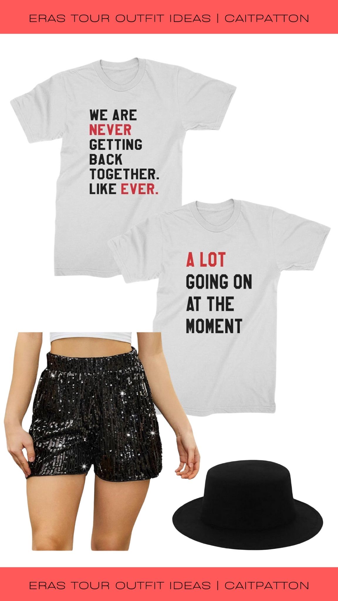 Eras Tour outfit ideas from Taylor's Red era costume from the Eras Tour!

A lot going on at the moment tee, we are never getting back together tee, a lot going on at the moment shirt, we are never getting back together shirt, sparkly shirts, red eras tour, red hat, 22 hat, red era outfit ideas, red outfit ideas, red taylor swift, red Taylor swift outfit idea, red taylor’s version, red eras outfit, red eras tour outfit, eras tour outfit ideas, eras tour outfits, eras outfit idea, taylor swift eras tour, taylor swift red eras tour, eras tour outfit inspo 

#LTKfindsunder100 #LTKSeasonal #LTKfindsunder50