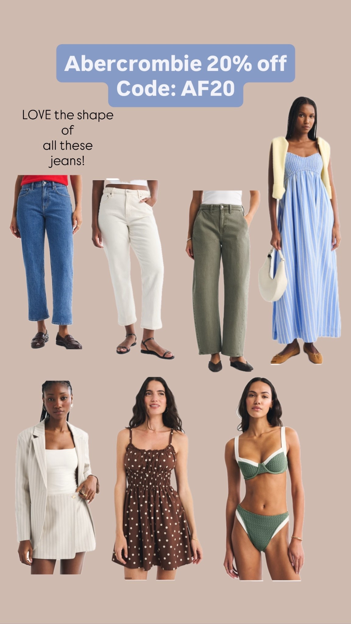 Abercrombie 20% off use code AF20

#LTKspring #LTKuk #LTKeurope