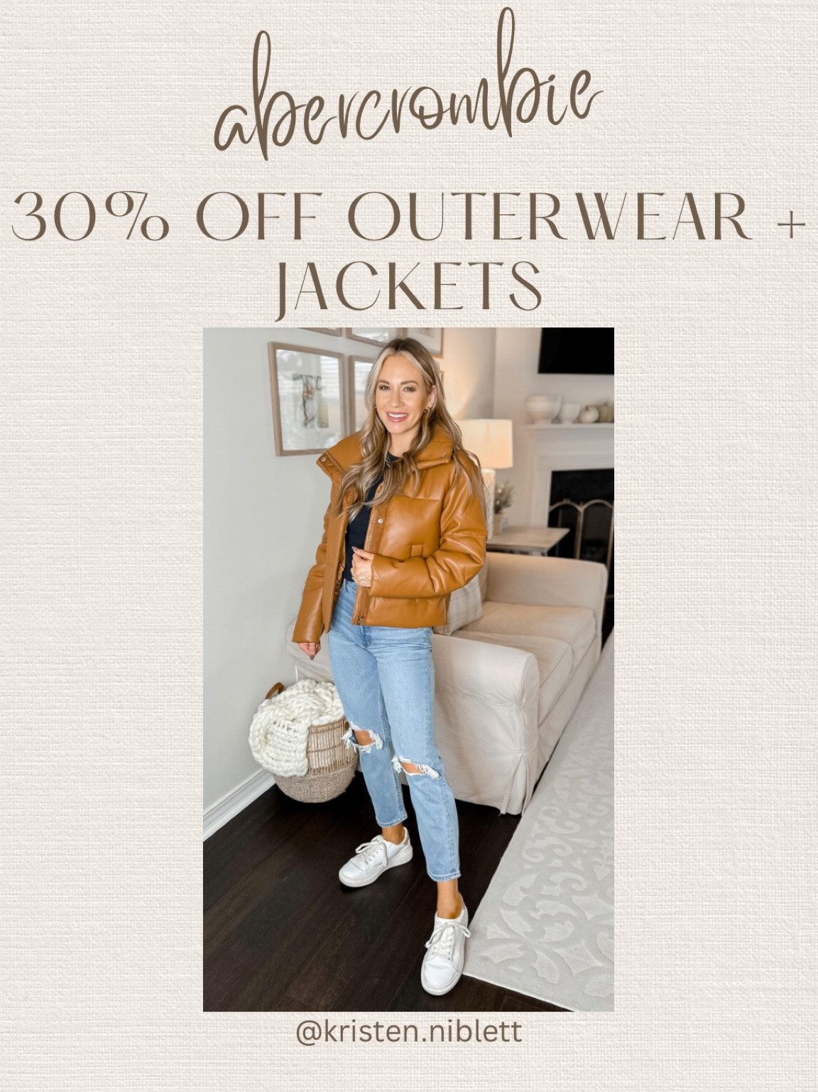Abercrombie 30% off outerwear and jackets! Wearing an xs in Abercrombie puffer jacket. Comes in other colors. //

Vegan leather. Winter coast. Winter jackets  

#LTKsalealert #LTKHoliday #LTKSeasonal