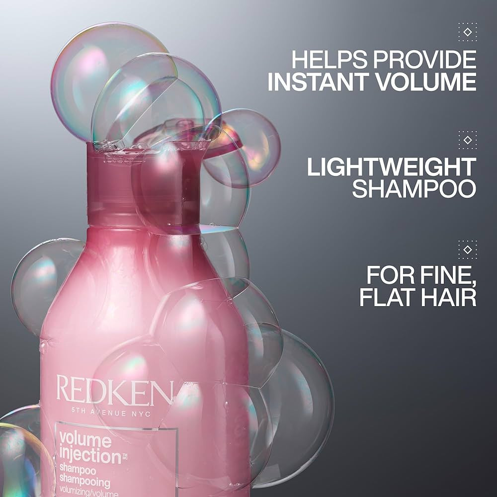 Redken Volume Injection Shampoo For Fine Hair - Adds Lift & Body, Volumizing & Detangling Without... | Amazon (US)