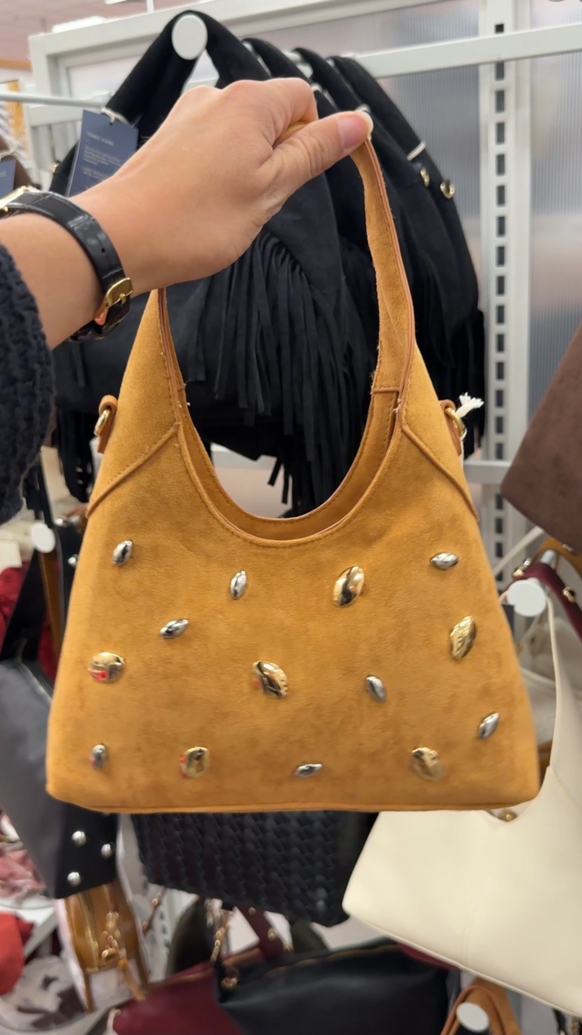 How cute is this mini slouchy bag& would be a perfect gift for teens S young girls and I love the faux suede and studs  

#LTKPets #LTKHoliday #LTKGiftGuide