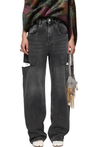 Maison Margiela - Black Cutout Jeans | SSENSE