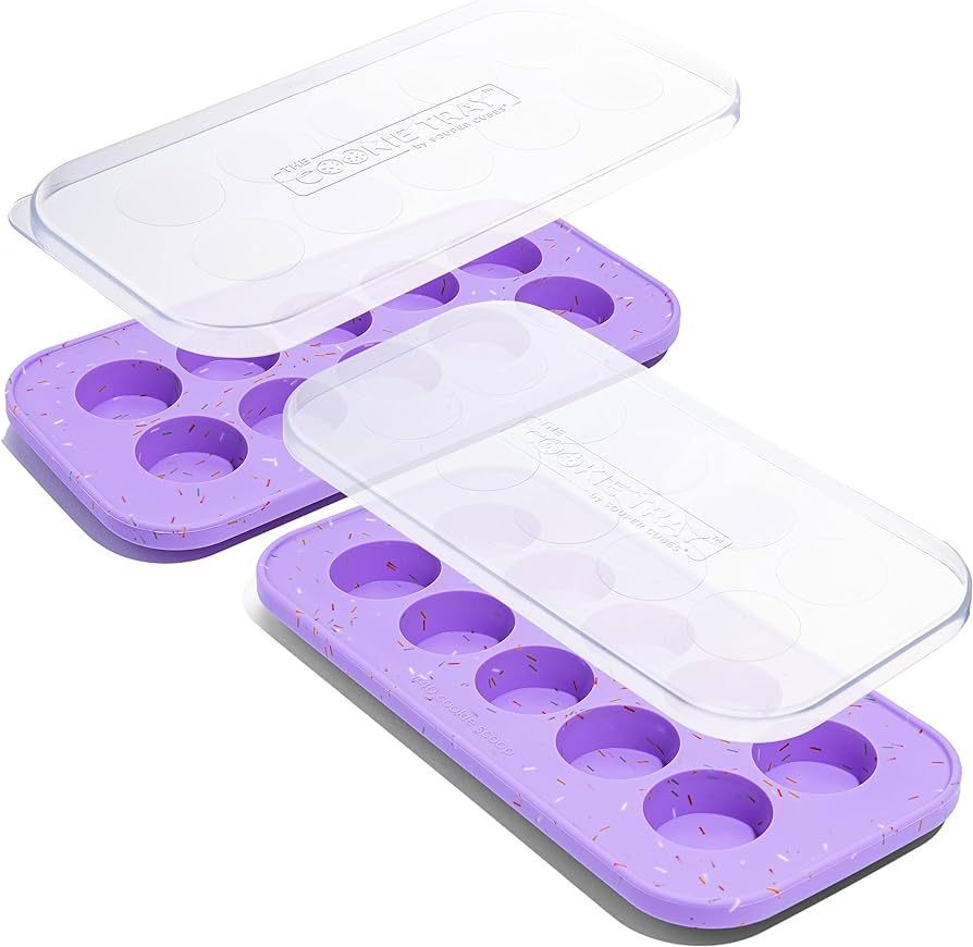 Souper Cubes The Cookie Tray - Silicone Molds for Baking - Freeze and Store Perfect Cookie Dough ... | Amazon (US)
