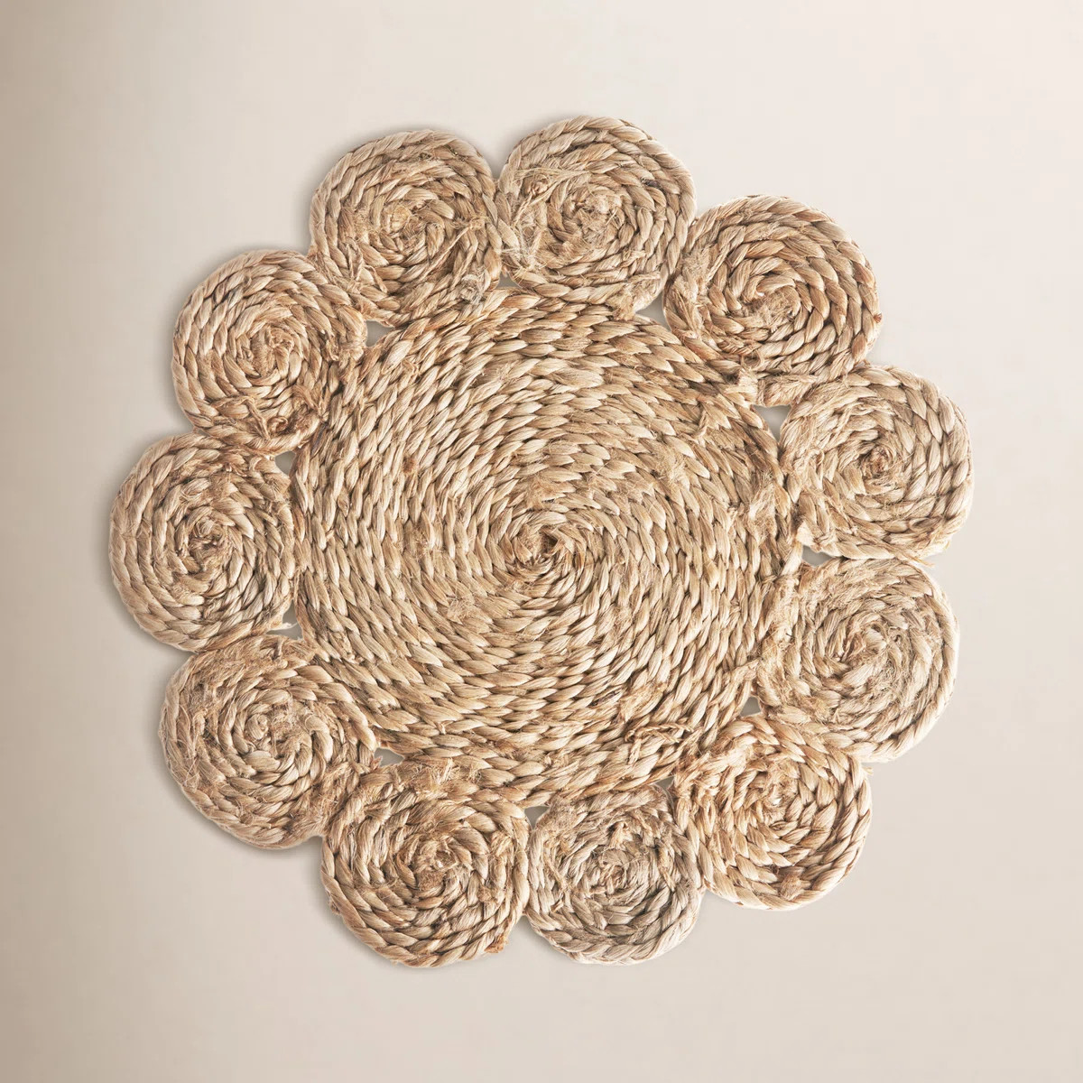 Patrice Handmade Jute Geometric Round 15" Placemat (Set of 2) | Wayfair North America