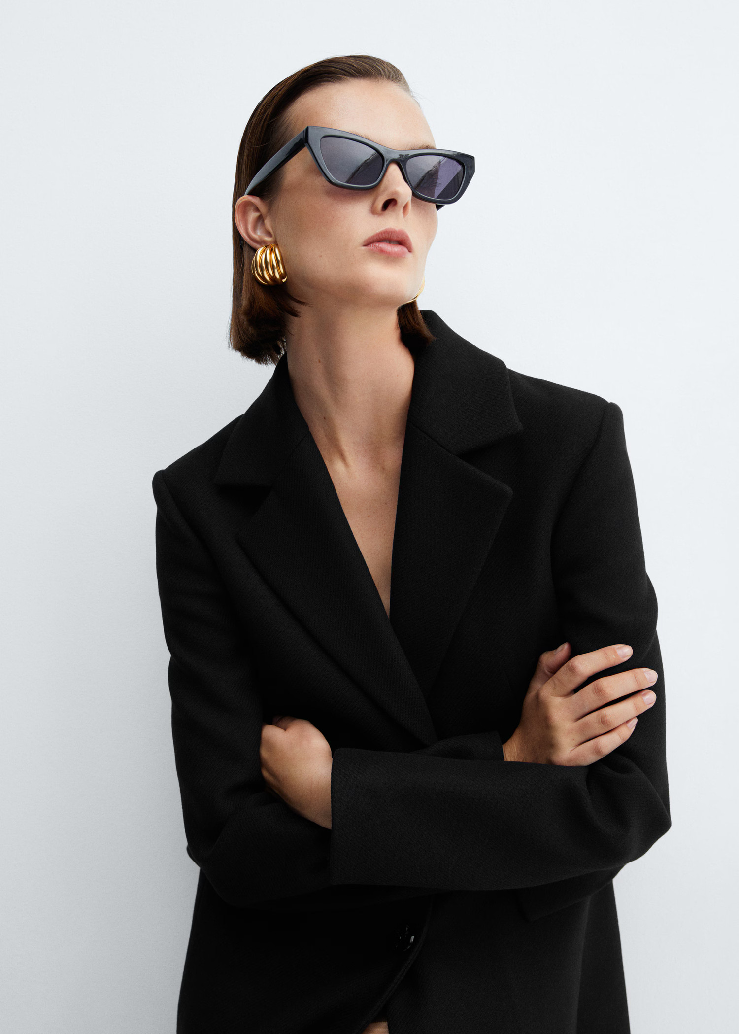 Structured wool coat - Women | MANGO United Kingdom | MANGO (UK)