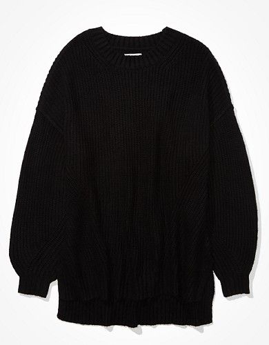 AE Oversized Dreamspun Crew Neck Sweater | American Eagle Outfitters (US & CA)