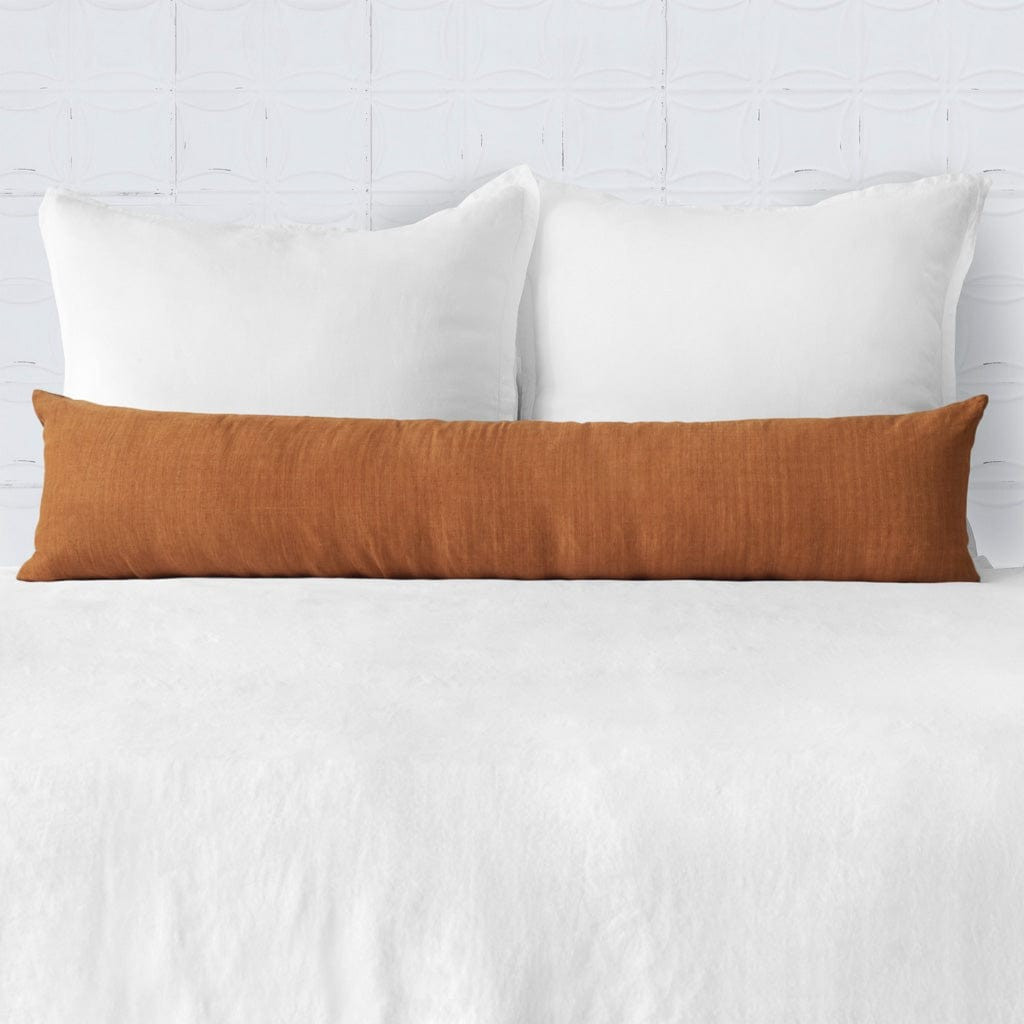 Prisha Linen Lumbar Pillow | The Citizenry | The Citizenry