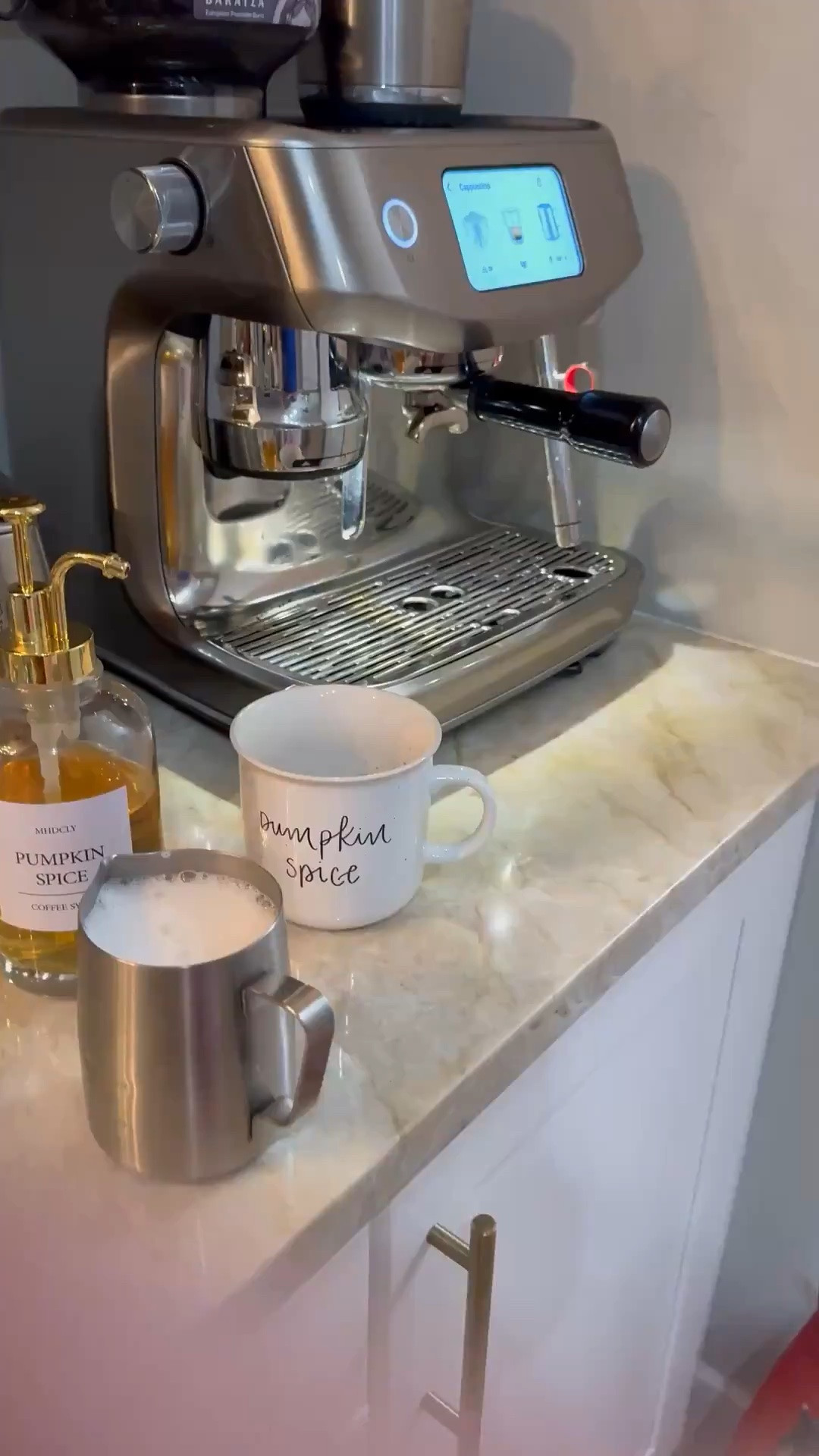You know it’s time for pumpkin spice coffee!  Coffee station, espresso machine, coffee decor, kitchen, home

#LTKHome #LTKdayinmylife #LTKmorningroutine
