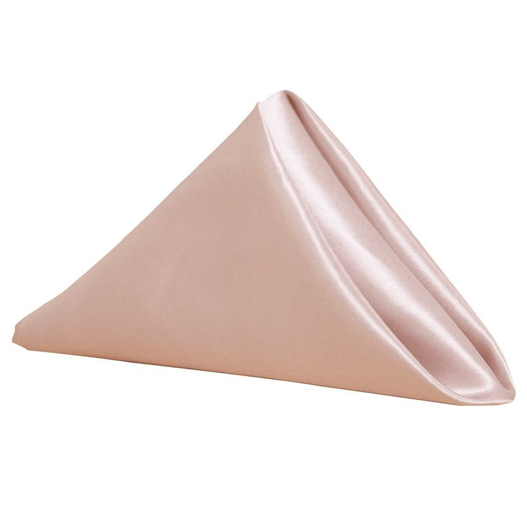 Your Chair Covers - 10 Pack 20 Inch Satin Cloth Napkins Blush | Walmart (US)