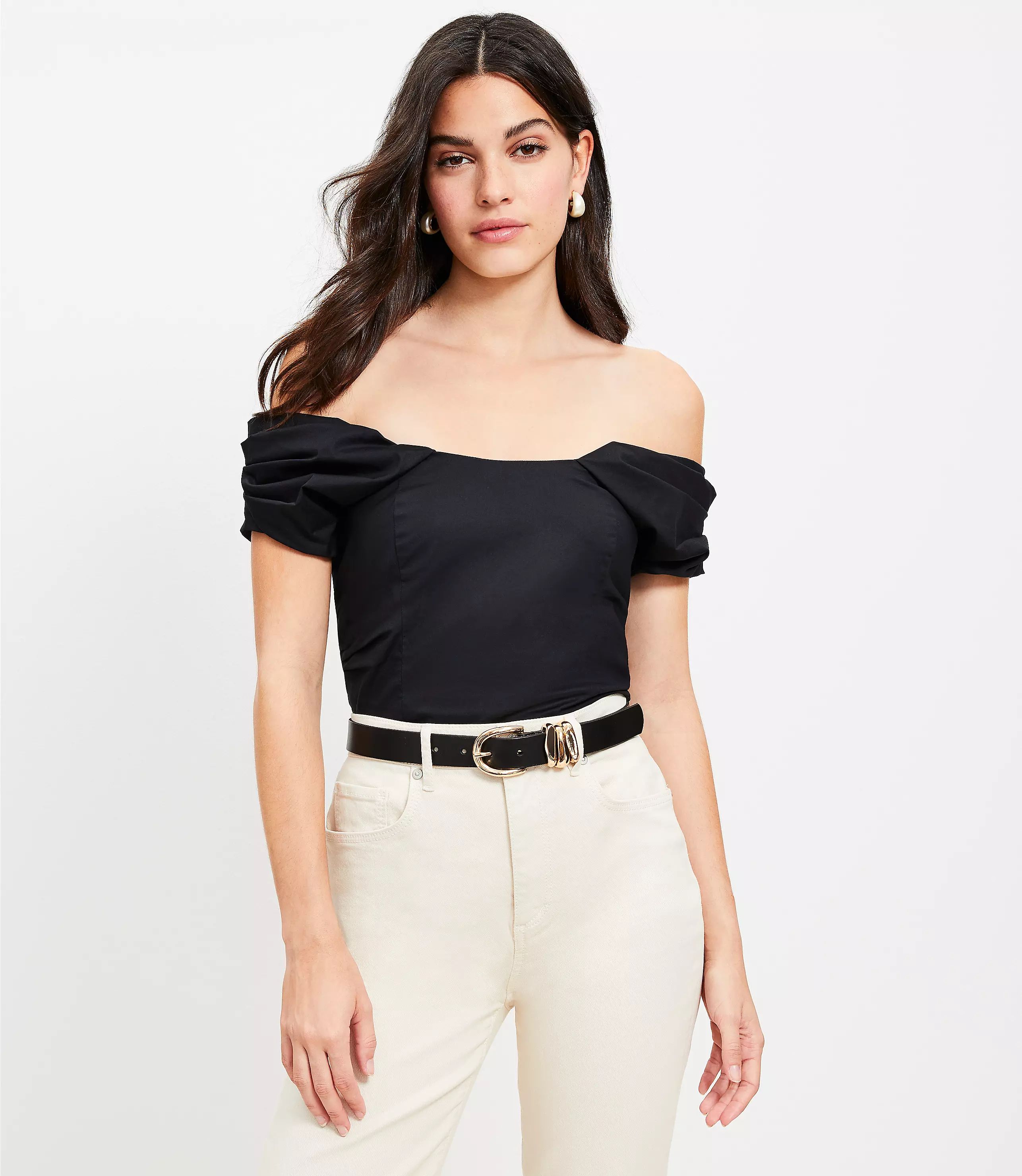 Structured Off The Shoulder Top | LOFT