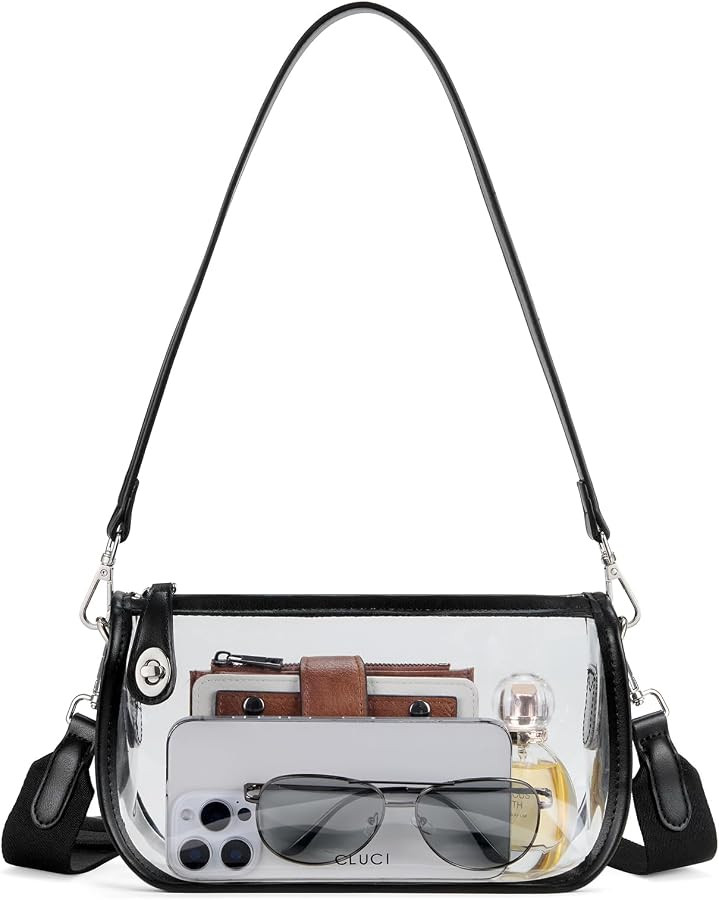 CLUCI Clear Purse Crossbody Bags for Women Clear Crossbody Bag Clear Shoulder Bag for Concerts Sp... | Amazon (US)