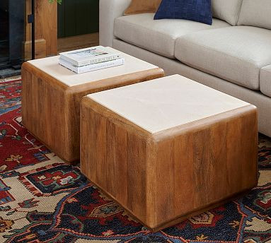 Fillmore Square Bunching Coffee Table (25") | Pottery Barn (US)