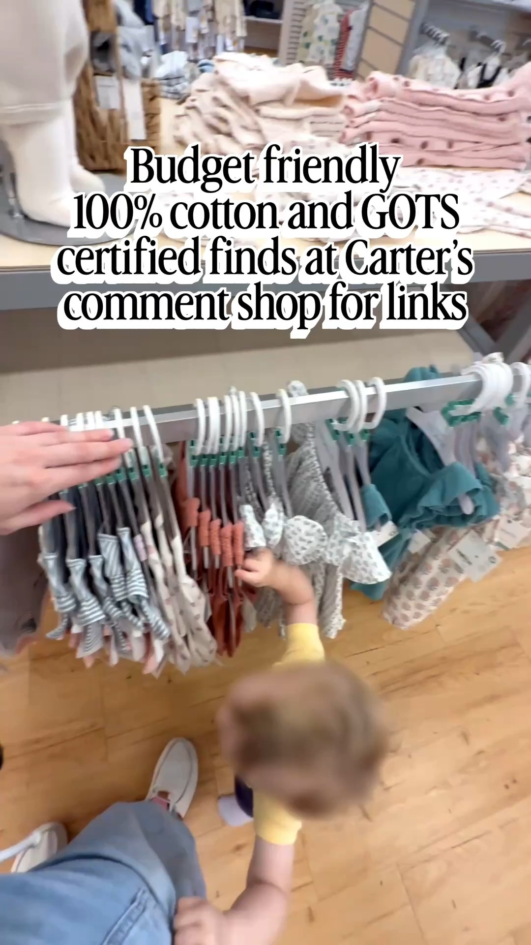 I stopped into carters to see what they had for 100% cotton options for kids and found so many goodies ! Get the links here so you don’t have to check every tag ! #100cotton #organiccotton #gotscertified #cleanclothing #lowtox

#LTKBaby #LTKKids #LTKBump