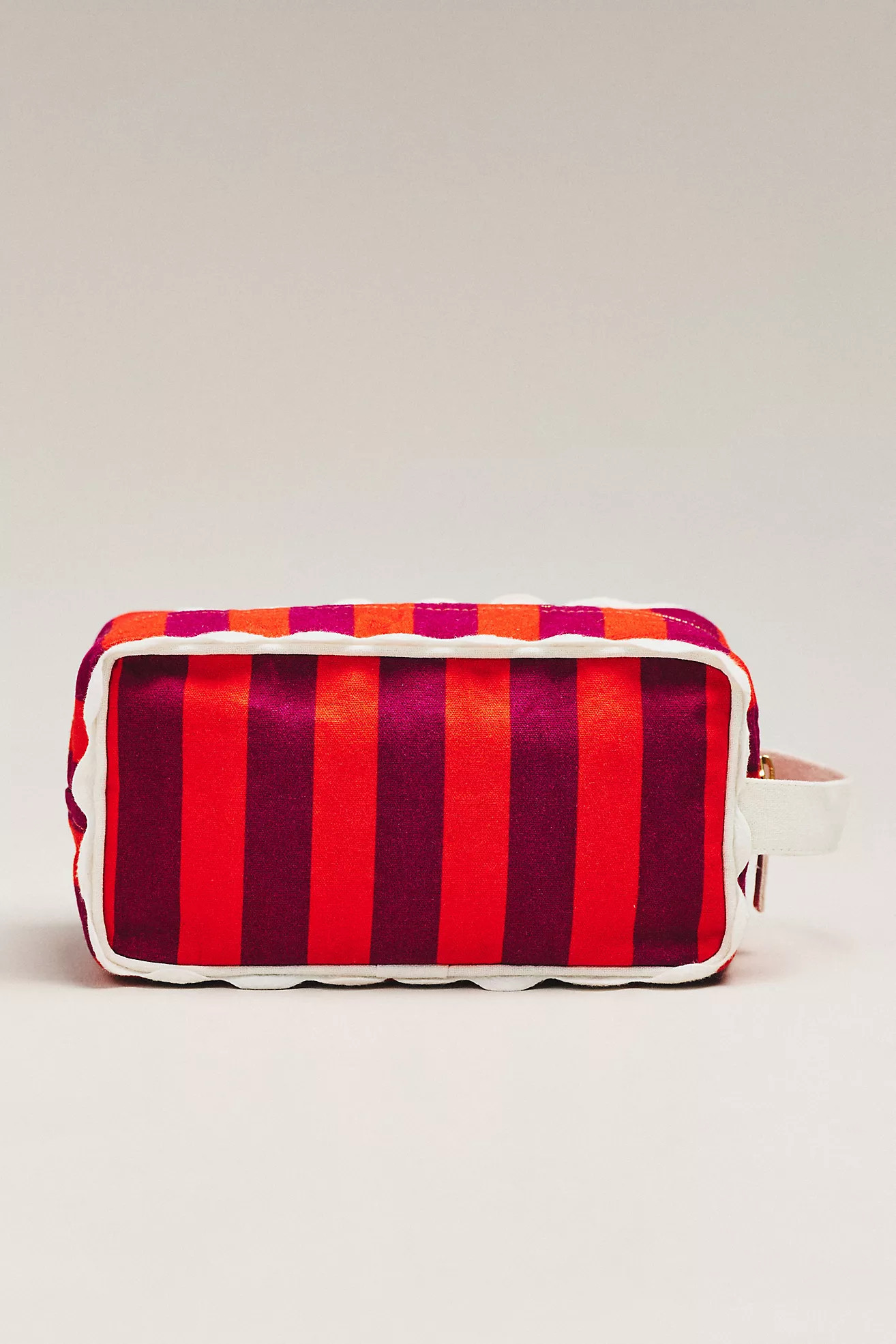 Maeve Canvas Ruffle Cosmetic Bag | Anthropologie (US)