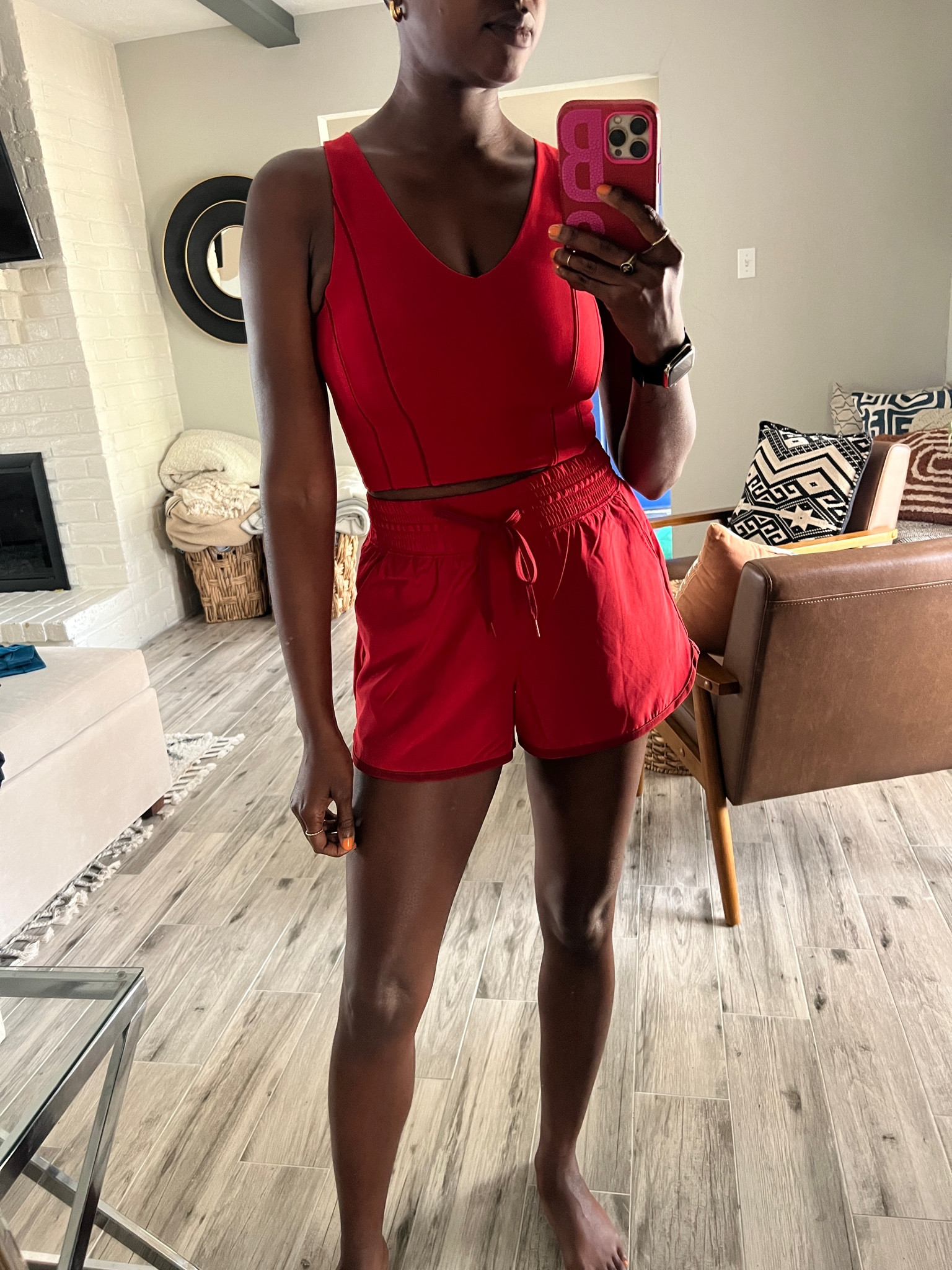 Abercrombie sale! Cranberry workout set. The high rise work out shorts are lined and I’m wearing small in both.

#LTKSale #LTKfit #LTKunder100