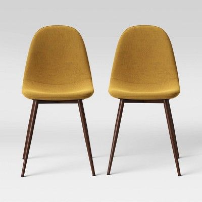 2pk Copley Dining Chairs Mustard - Threshold™ | Target