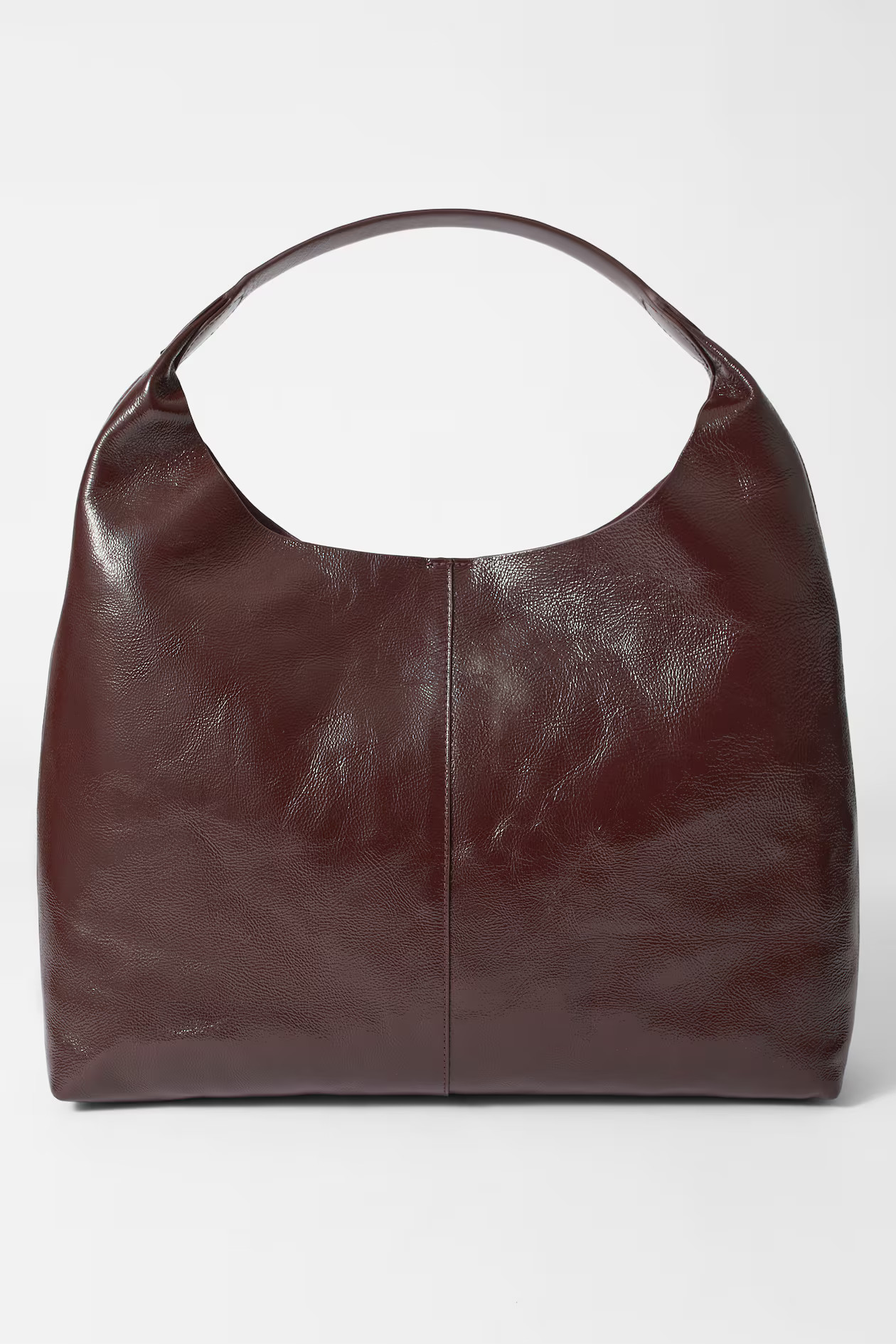 Patent-Leather Tote - Burgundy - Ladies | H&M GB | H&M (UK, MY, IN, SG, PH, TW, HK)