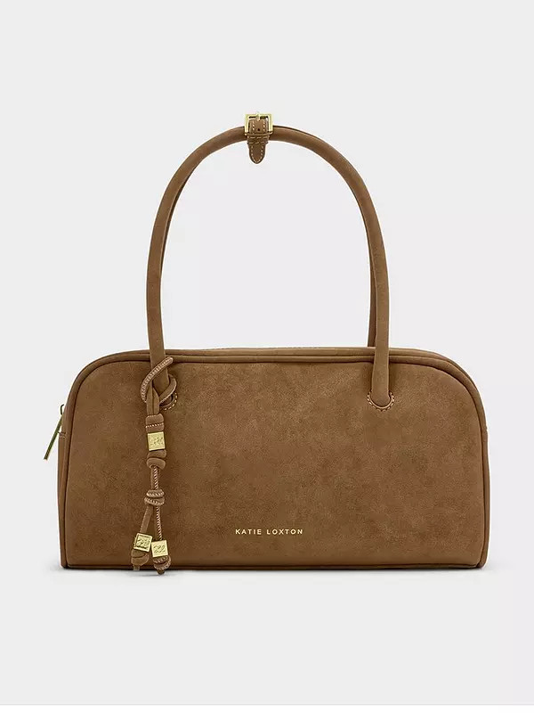 Katie Loxton Hadley Suedette Bowling Bag - Caramel | Very (UK)