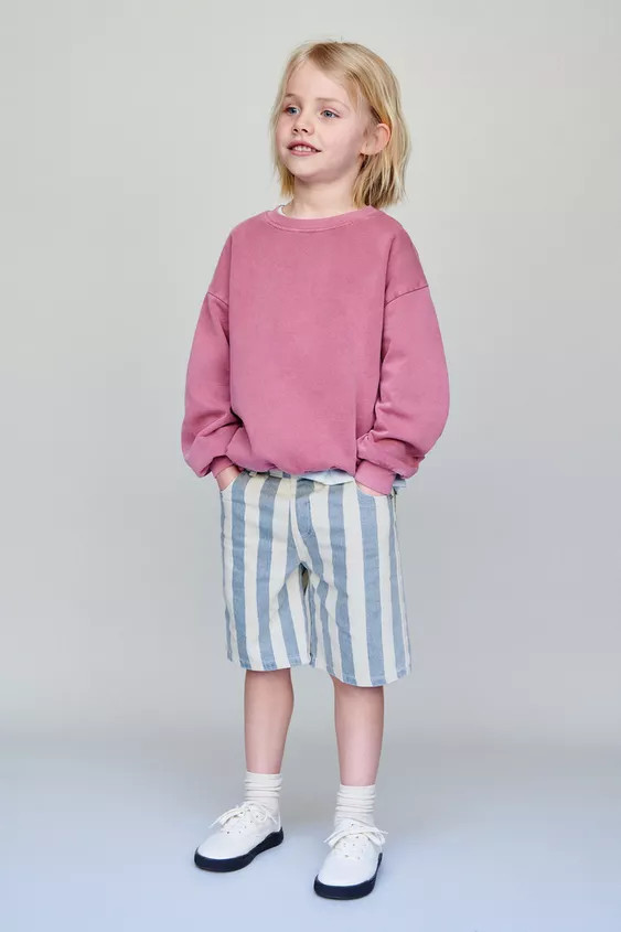 BAGGY DENIM BERMUDA SHORTS | Zara UK