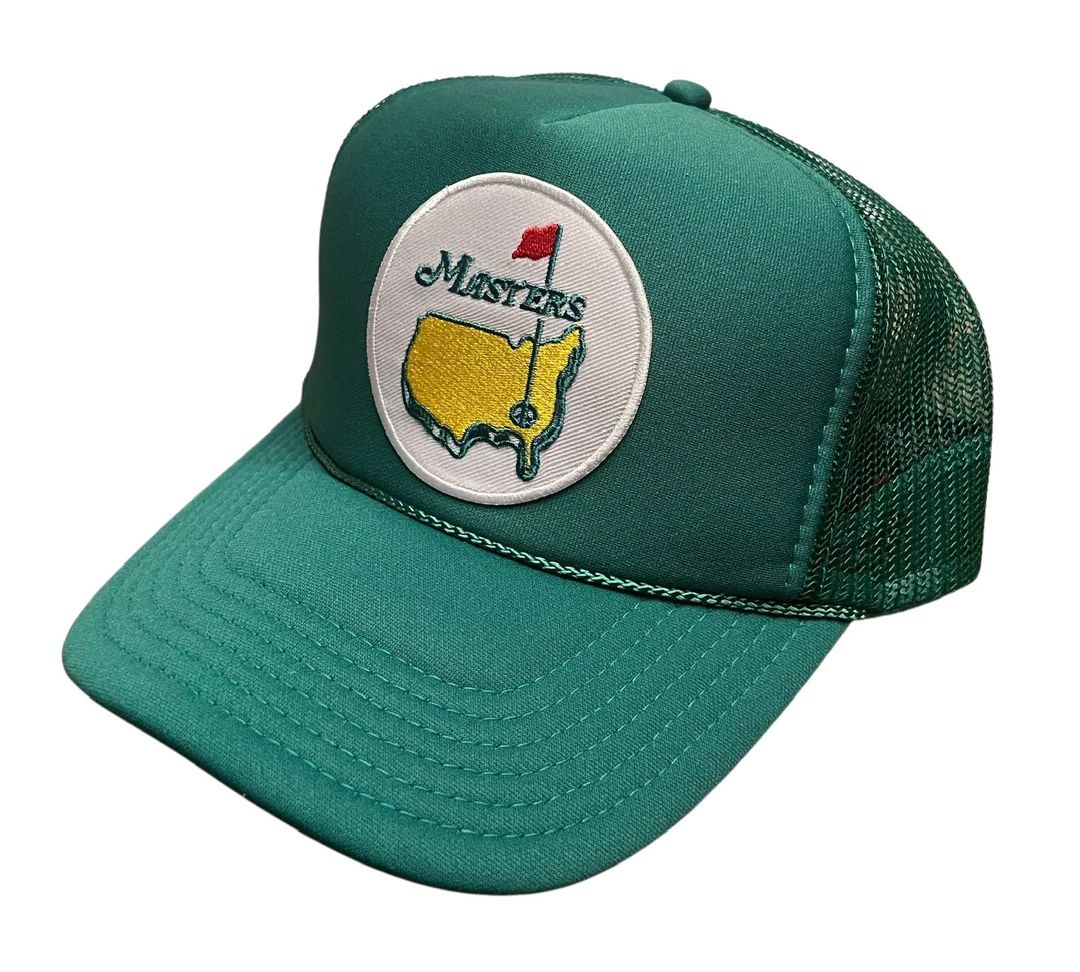 New PGA Tour Masters Green  Patched Trucker Hat | Etsy (US)