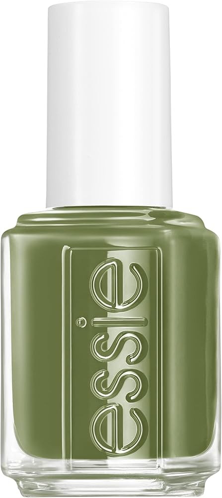 essie nail polish, ferris of them all collection, muted khaki-green nail color with a cream finis... | Amazon (US)