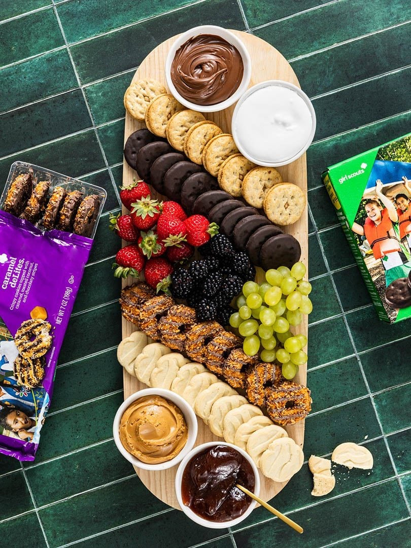 Every year, we all wait patiently to place our Girl Scout Cookie orders–they’re just that good! This board is a tasty treat for kids’ parties, Girl Scout troop meetings, and movie nights, but, given the timing, it’s also a delicious spread to bring to any gathering.

#LTKSeasonal #LTKfoodie