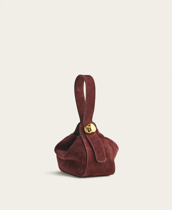 The Sculpted Metal Wristlet Bag | Madewell
