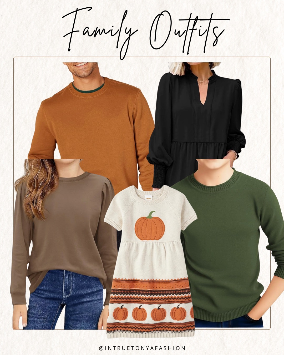 Family outfit idea for Thanksgiving or for Fall family photos 






//Fall outfits 2025,  Amazon fashion, fall fashion finds, Amazon fashion, petite fashion, casual mom outfit ideas, fall outfit amazon, amazon outfit ideas, casual outfit ideas, outfit inspo, casual fashion, amazon fall fashion,  casual outfit fall, cute casual outfit, outfit ideas fall, size 4-6, casual fall outfits, winter outfits, casual outfit ideas, what to wear for fall, thanksgiving outfit, family outfits for photos 

#LTKStyleTip #LTKFamily #LTKHoliday