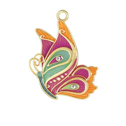 Hallmark Keepsake 1.3" Miniature Christmas Ornament 2024, Mini Petite Paisley Butterfly, Metal, Gift for Her | Amazon (US)