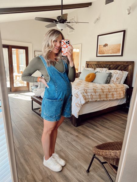 Obsessed is an understatement!! These short overalls have major FP vibes. They come in maternity and non maternity sizes. Very oversized I’m in a medium maternity with lots of room to grow.

Code AMANDASOK25 gets you a discount! 

#LTKbump