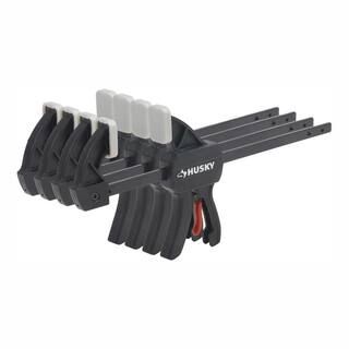 Husky 4.5 in. Micro Trigger Clamp Set (4-Piece)-99679 - The Home Depot | The Home Depot