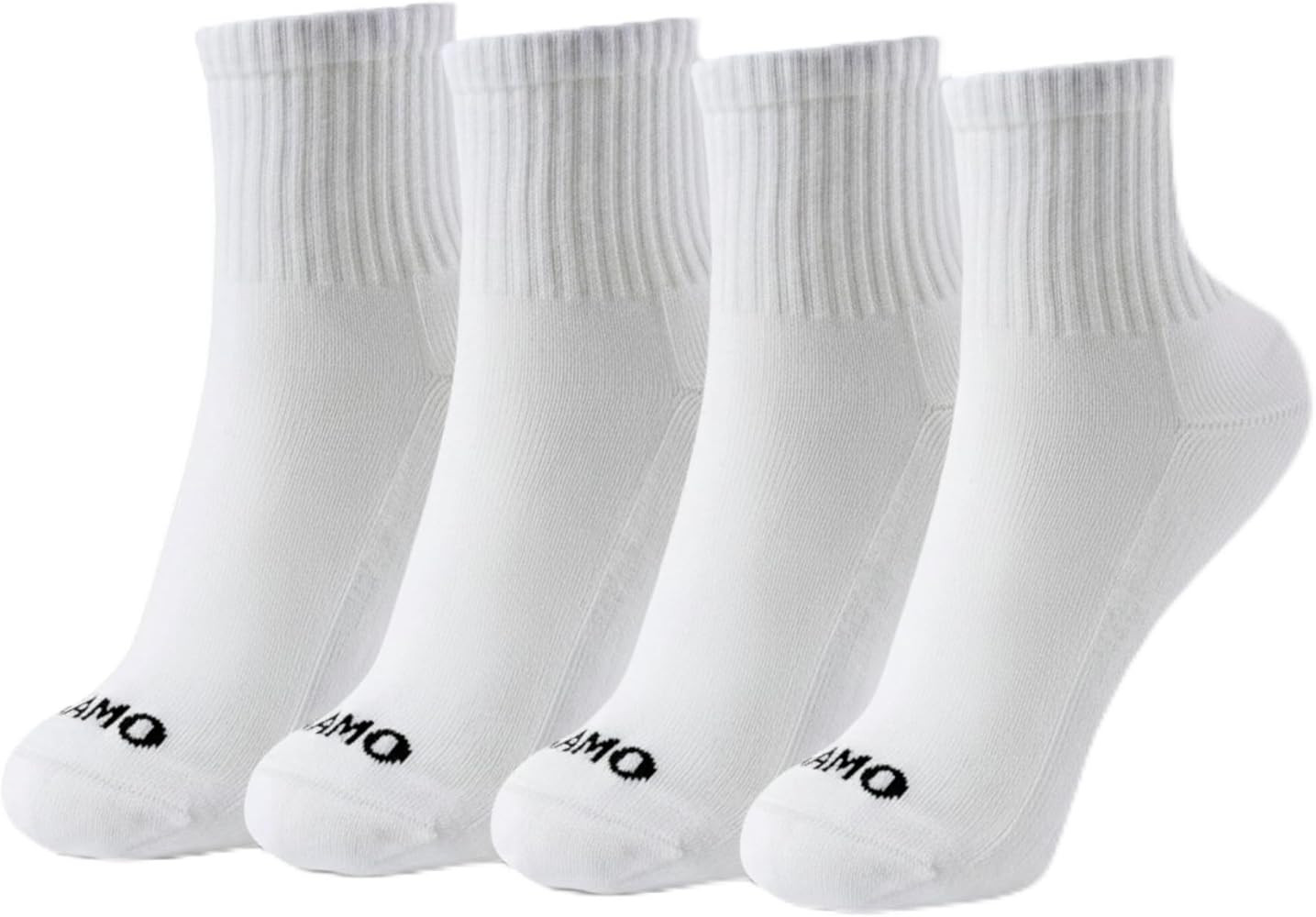 Kamo Fitness Daily 4-Pack – Women's Ankle Socks, Athletic Half Crew, Cotton Mid-Calf, Cushioned... | Amazon (US)
