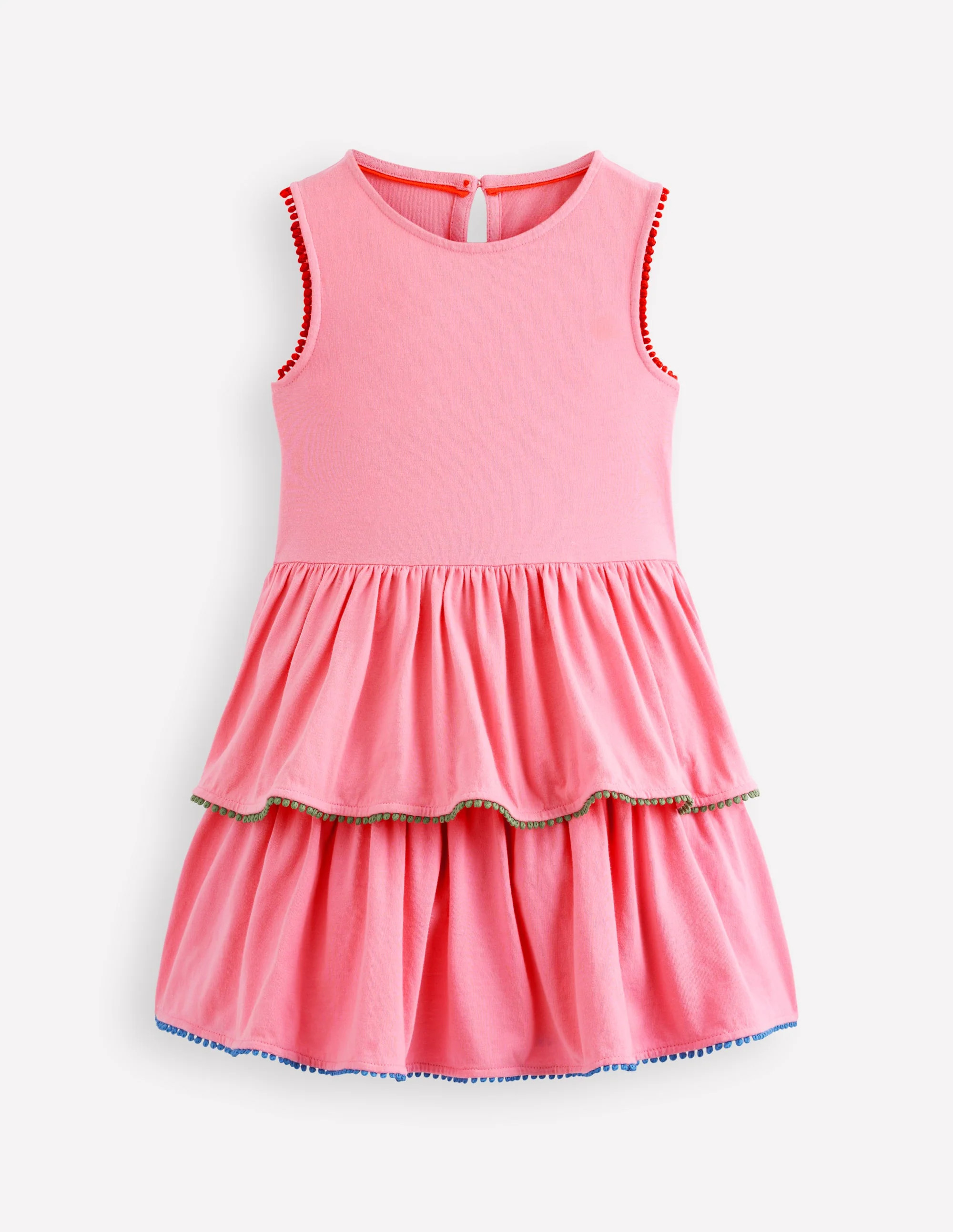 Tiered Jersey Sundress-Bubblegum Pink | Boden (US)
