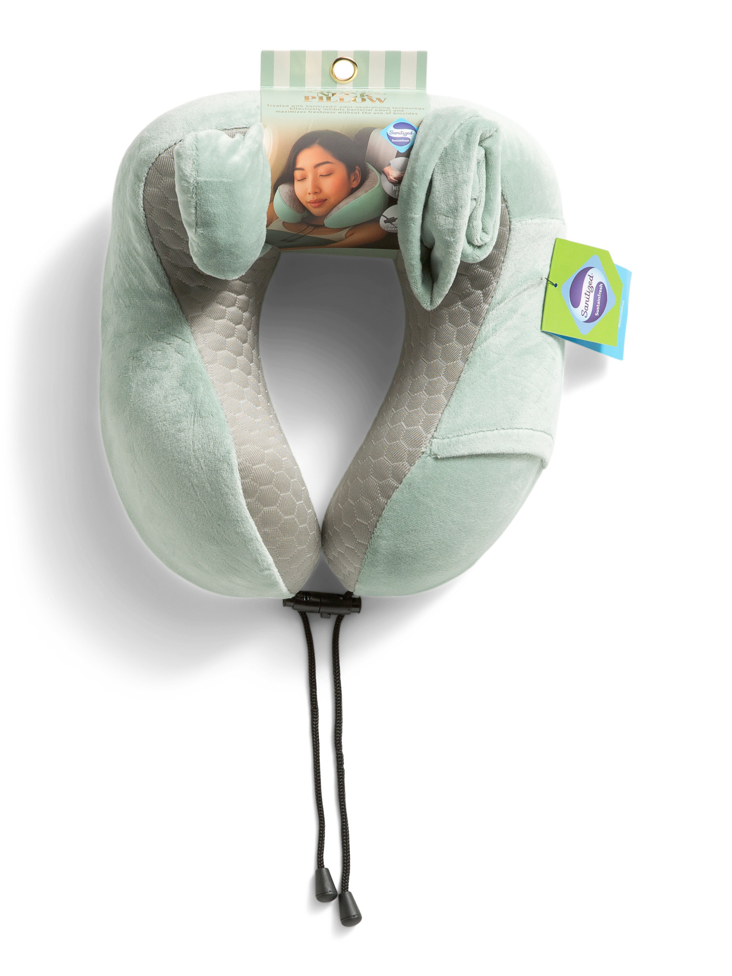 10.5x11 Cooling Fabric Memory Foam Neck Pillow | TJ Maxx