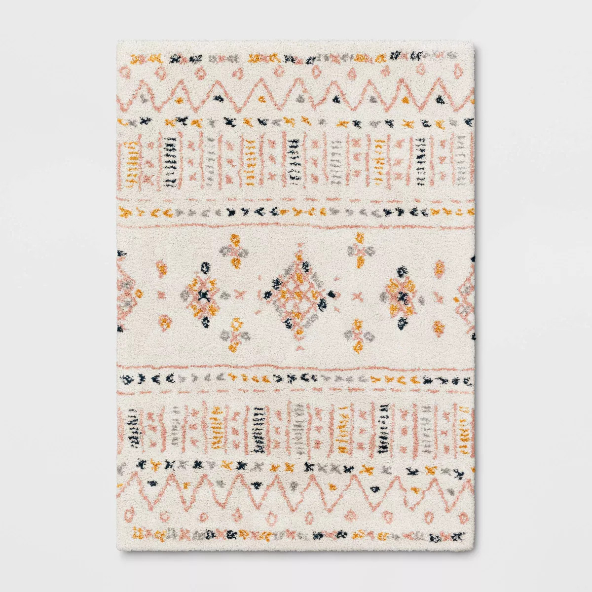 7'x10' Venosa Geometric Shag Area Rug Cream - Threshold™ | Target