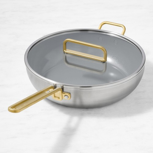 GreenPan Stanley Tucci(TM) Stainless-Steel Ceramic Nonstick Stanley Pan, 6 1/2-Qt. | Williams-Sonoma